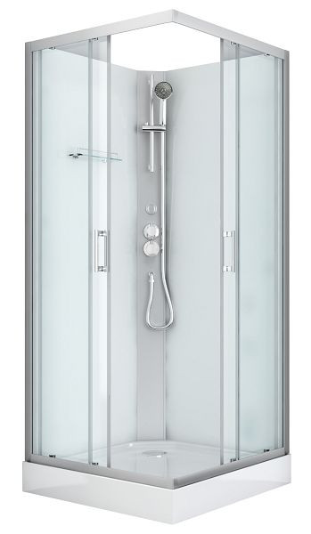 Sanotechnik Komplettduschkabine DENVER 90x90x210cm (Bausatz), CL12