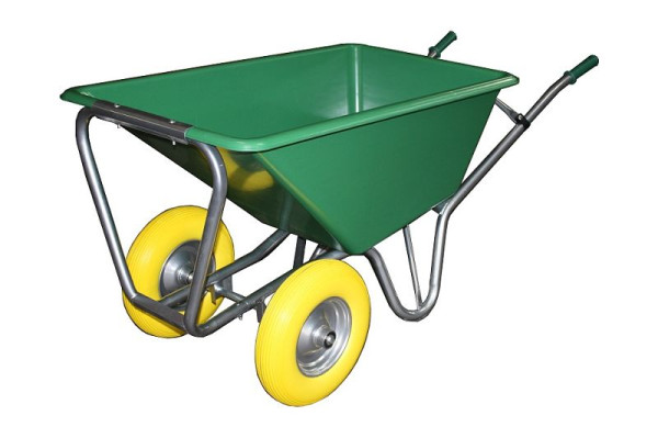 Foxwinkel Großmulden-Schubkarre "Joker" 170 Liter Kunststoffmulde mit 2 PU-Rädern Kugellager, J 1702 WFLEX, 2030177