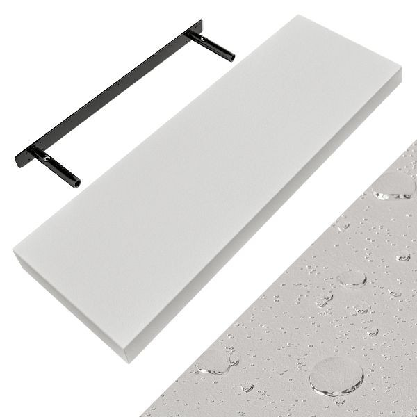 casaria Wandregal Schweberegal 70cm Weiß + Halterung, 107743