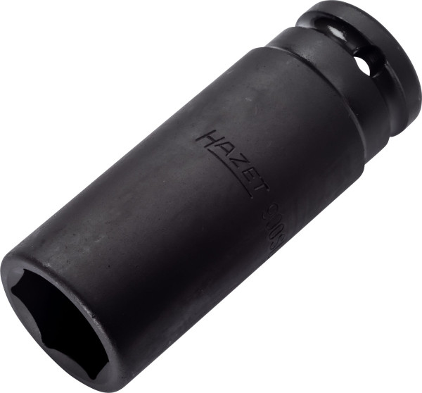 Hazet Schlag-, Maschinenschrauber Steckschlüsseleinsatz, Sechskant, Vierkant hohl 12,5 mm, 22 mm, Lange Ausführung, 900SLG-22