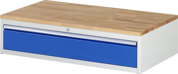 RAU Schubladenschrank Serie 7000, B1145 x T650 x H285mm, 1 x Schublade-Größe-XXL 1xH180 mm, Buche-Massiv-Arbeitsplatte, Stärke 25 mm, 03-XXL1.0A-B.11