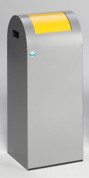 VAR Wertstoffsammelgerät WSG 55 R Korpus silber, Einwurfklappe gelb, 21010