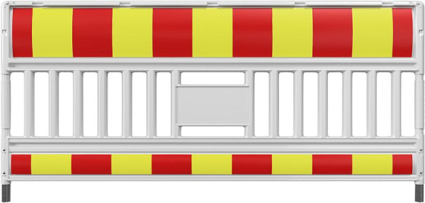 Schake EURO3 Schrankenzaun 2,00m Typ Ultra, ohne Lampenadapter, mit Folie Typ 1, rot / gelb, 33620KSK