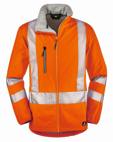 4PROTECT Warnschutz-Softshelljacke TYLER, leuchtorange, Größe: 4XL, 3472-4XL