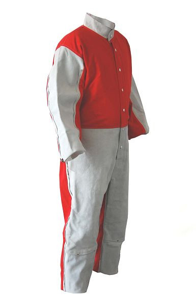 ELMAG Sandstrahl-Overall Größe 58/XXL, mit Lederbesatz an Armen und Beinen, 21564