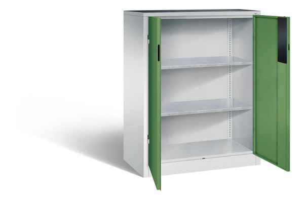 C+P Werkzeugschrank Acurado, H1200xB930xT500mm, Farbe: Lichtgrau / Resedagrün, Muldengriff, 8521-052 S10171