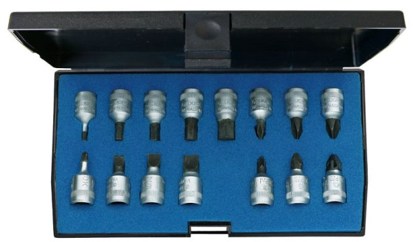 GEDORE Schraubendreher-Satz 1/4" 15-teilig, IN-IS-PH-PZ, 1815601