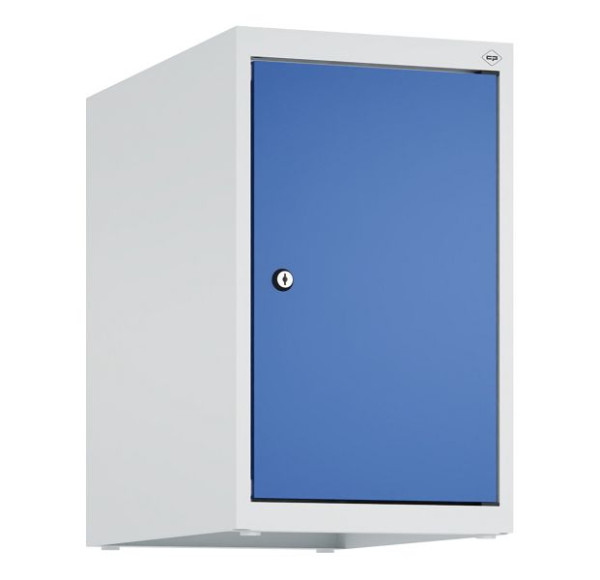 C+P Schrankaufsatz Classic PLUS, Aufsatzschrank, 7035/5010, Zylinderschloss, 500x300x500mm, 1 Abteil, 080090-10 S10018