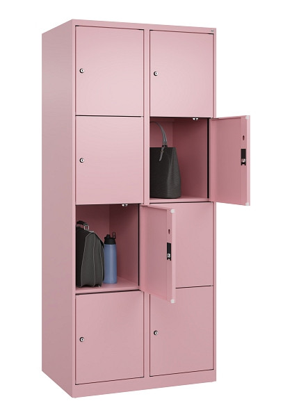 C+P Schließfachschrank Evolo PLUS, 8 Fächer, 1850x800x500mm, 3015/3015, 049000-224 S10024