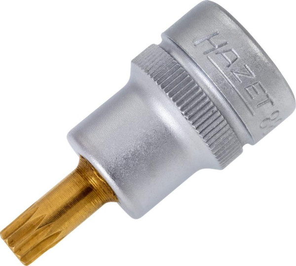 Hazet Schraubendreher-Steckschlüsseleinsatz, Vierkant hohl 10 mm (3/8 Zoll), Innen Vielzahn Profil XZN, M6, 8808-6