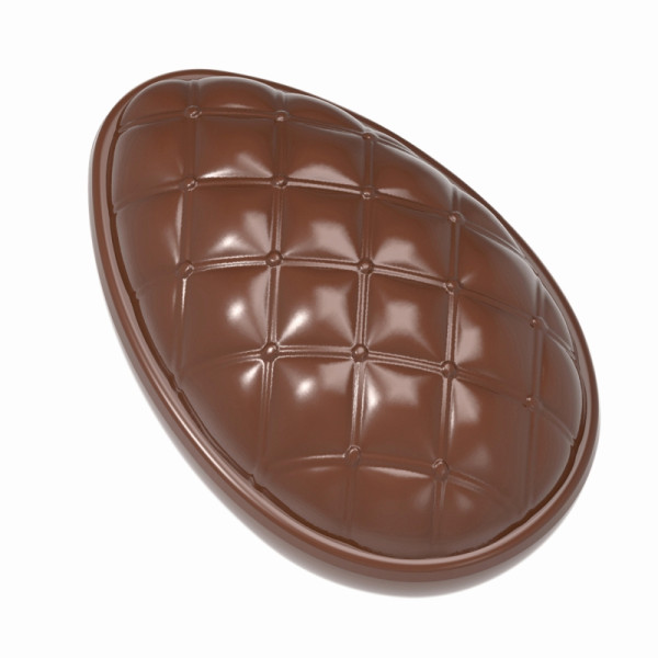 Schneider Schokoladen Form - Ei kariert, 275 x 135 x 35 mm - Doppelform / 86,5 x 56,5 x 25,5 mm, 2 x 69,7 gr, 2 x 3 Stück, 421888