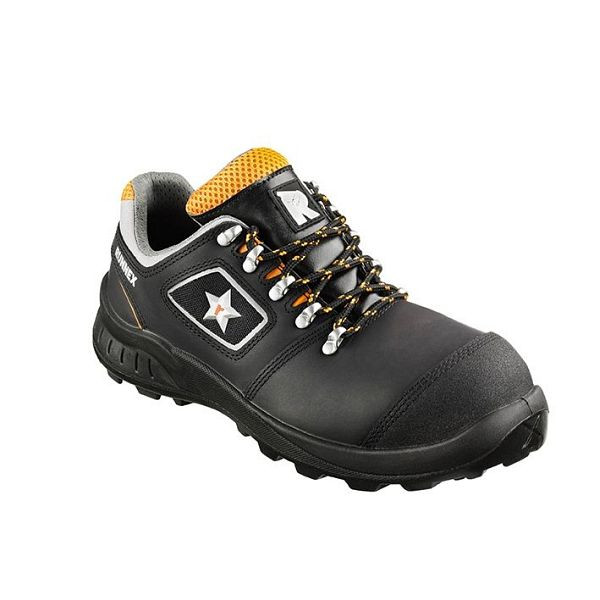 RUNNEX S3-Sicherheitshalbschuhe TeamStar, schwarz/orange, Größe: 37, VE: 1 Paar, 5307-37