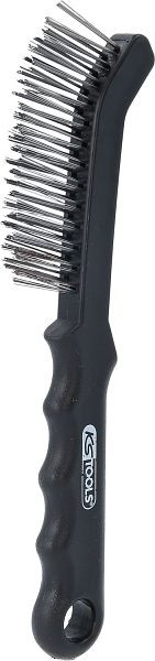 KS Tools Bremssattel-Drahtbürste 2-reihig, gerade, 225mm, 201.2335