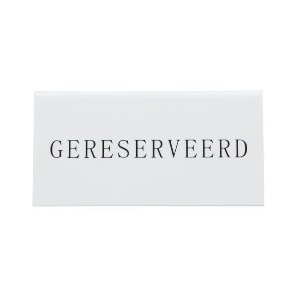 Securit Reservierungstischständer in Niederländisch: 'Gereserveerd' (5 Stück), CU915