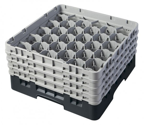 Cambro Spülkorb mit 30 Fächer Camrack® 21,5 cm Schwarz, 30S800110