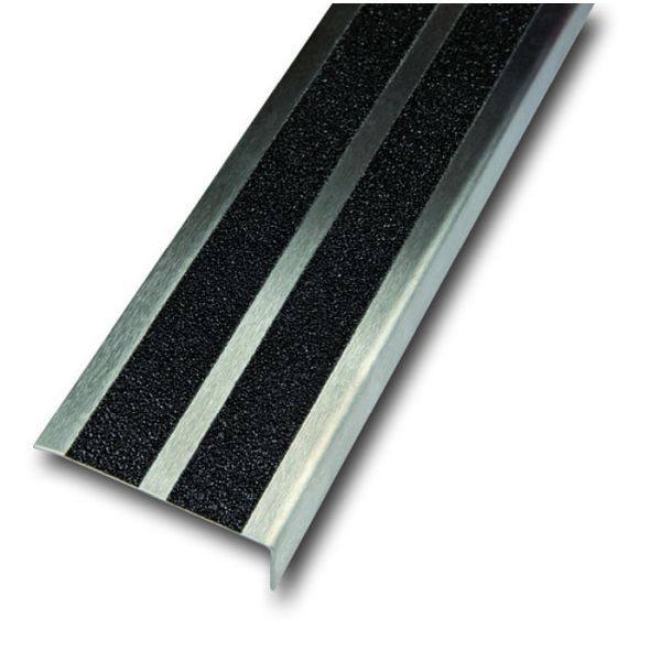 Stein HGS Antirutsch-Treppenkantenprofil, 3000 mm, schwarz, Winkelmaß: 60 x 20 mm, 36023-01