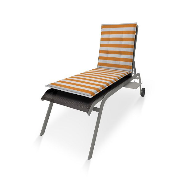 doppler Rollliege LIVING ca. 195x60x6 cm, orange, grau Streifen, 5142154912