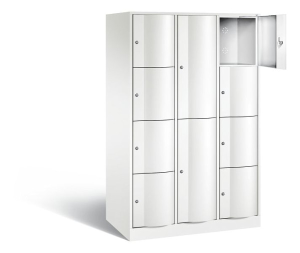 C+P XL-Kombi-Schließfachschrank Resisto, H1950xB1148xT640mm, Farbe: Verkehrsweiß, 8070-3733 S10027