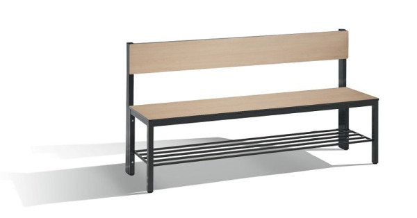 C+P Sitzbank mit Rückenlehne, Basic Plus, H796xB1500xT407mm, 8061-310 S10002
