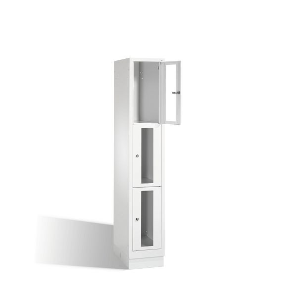 C+P Schließfachschrank Classic, H1800xB320xT500mm, Farbe: Lichtgrau, 8020A103 S10000