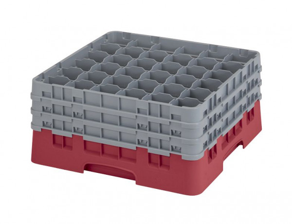 Cambro Spülkorb mit 36 Fächer Camrack® 19,6 cm Preiselbeere, 36S738416