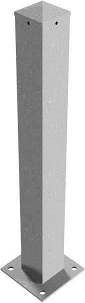 Schake Absperrpfosten Typ 40100P ortsfest, Dübelbefestigung mit 1 Öse, 40100P+1