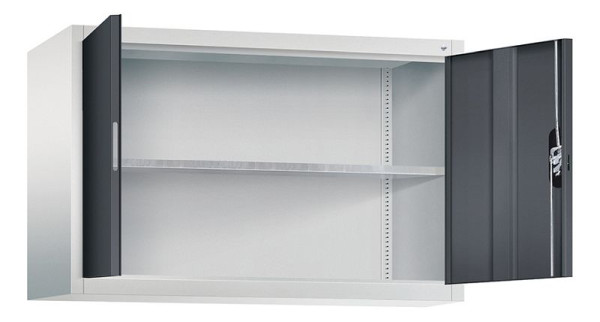 C+P Aufsatzschrank Acurado, H790xB1200xT400mm, Farbe: Lichtgrau / Schwarzgrau, Muldengriff, 9465-009 S10077