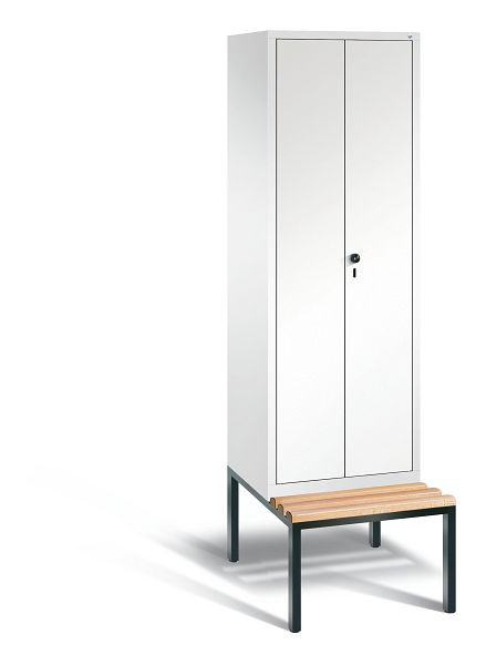 C+P Spind Evolo, 2 Abteile, H2090xB610xT815 mm, Weiß/MDF Weiß, 48052-20 S10566