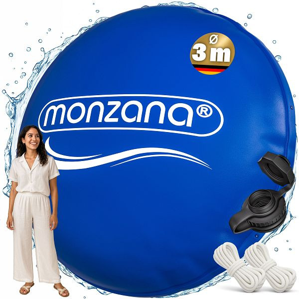 monzana Poolkissen XXL Blau Ø3m -20°C, 110056, 4251776936406