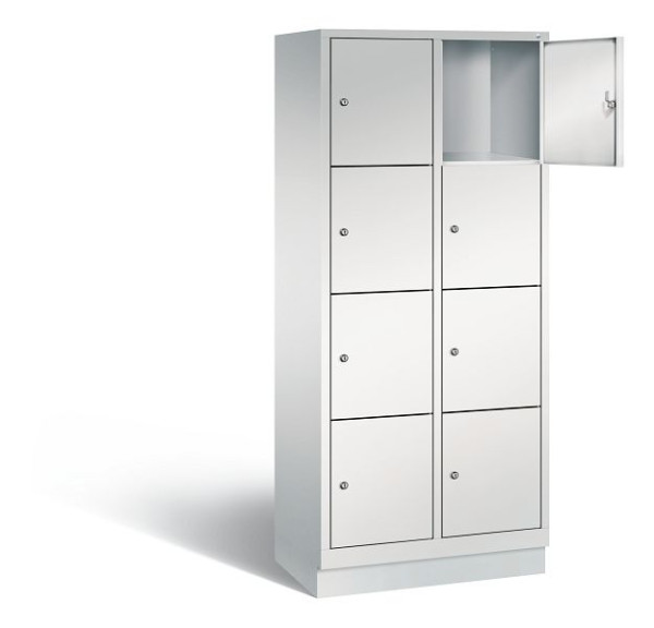 C+P Schließfachschrank Evolo, H1800xB810xT500mm, Farbe: Lichtgrau, 48020-224 S10003