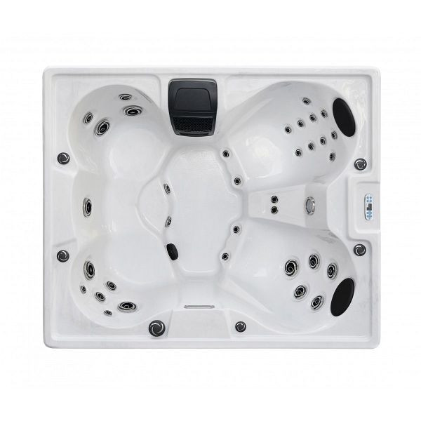 Sanotechnik OUTDOORPOOL+AD CATANIA white marble 210x180x82 cm, SPA62