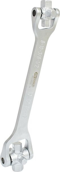 KS Tools 8 in 1 Öldienst-Schlüssel, 270 mm, 150.9302, 4042146378779
