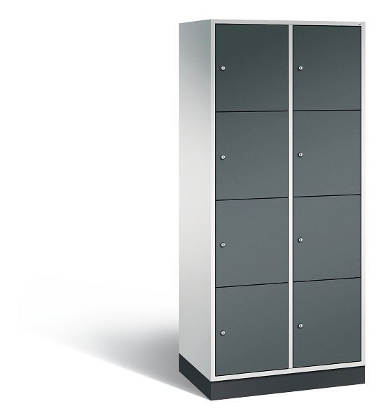 C+P XL-Schließfachschrank Intro, 8 Fächer, H1950B820T490 mm, Grau/Anthrazit, 8470-202 S10228