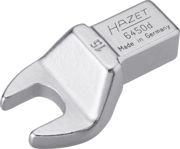 Hazet Einsteck-Maulschlüssel, Einsteck-Vierkant 14 x 18 mm, Außen-Sechskant Profil, 15 mm, 6450D-15