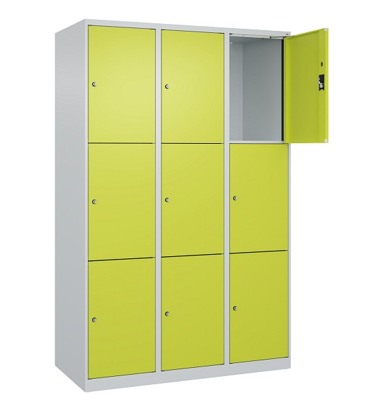 C+P Schließfachschrank Evolo PLUS, 9 Fächer, 1850x1200x500mm, 7035/0024, 049000-323 S10015