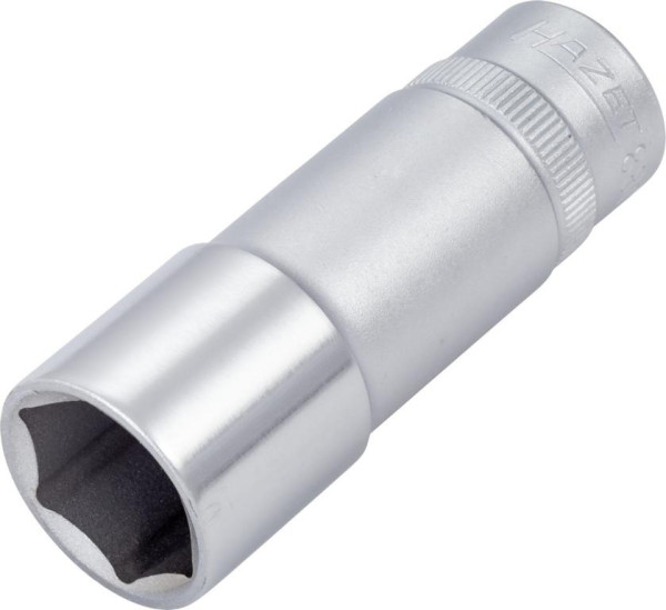 Hazet Steckschlüsseleinsatz, Sechskant, Vierkant hohl 10 mm (3/8 Zoll), 16 mm, Lange Ausführung Mit Rändelung, 880LG-16