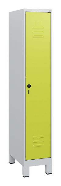 C+P Umkleidespind Classic PLUS, Füße, 1630x300x500mm, 7035/0024, Drehriegel, 0800105-10 S10010