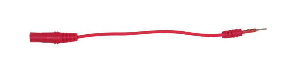 KS Tools 4,0 mm Eingangsbuchse auf 1,2 mm Prüfadapterstecker flach (rot), 150.0972