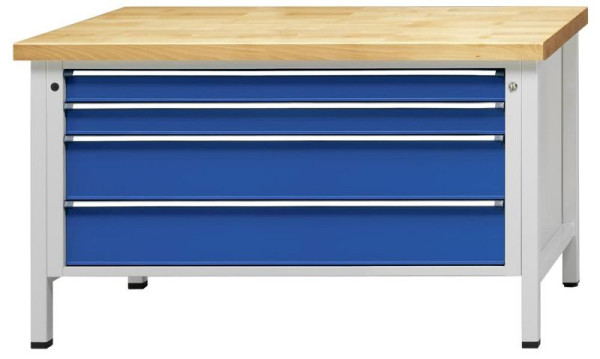 ANKE Werkbänke Kastenwerkbank, Modell 21 VX, 1500 x 800 x 850 mm, RAL 7035/5010, ZBP 50 mm, 330.278