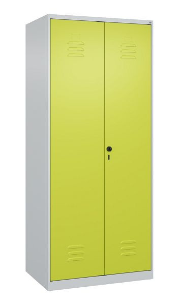 C+P Mehrzweckschrank Classic PLUS, Wäsche-Spind, 2 Abteile, 1850x800x500mm, 7035/0024, Drehriegel, Türen zueinanderschlagend, 080002-22B S10009