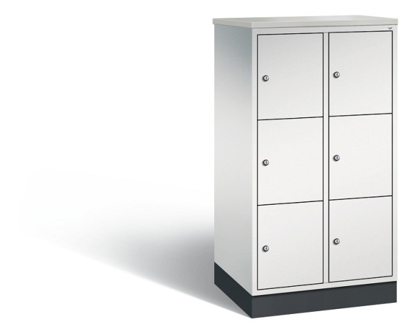 C+P Schließfachschrank Intro, H1255xB620xT490mm, 7035/7035, 8573-201 S10224