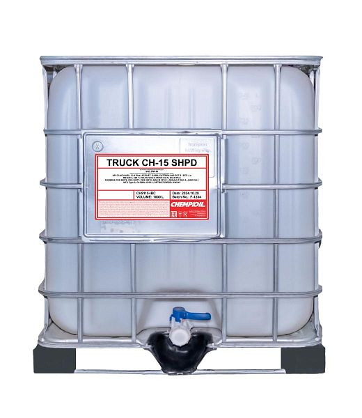 CHEMPIOIL Mehrbereichsöl 9115 CH-15 TRUCK SHPD 20W-50, VE: 1000 l, CH9115-IBC