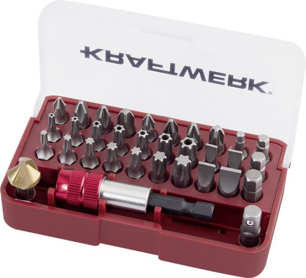 Kraftwerk Bit-Boxsatz mit Kegelsenker 1/4" 33-teilig, 306.378.000