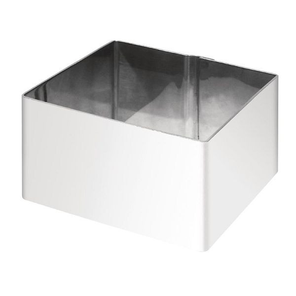 Vogue quadratischer Moussering 6cm, für ansprechend angerichtete Speisen, CF164