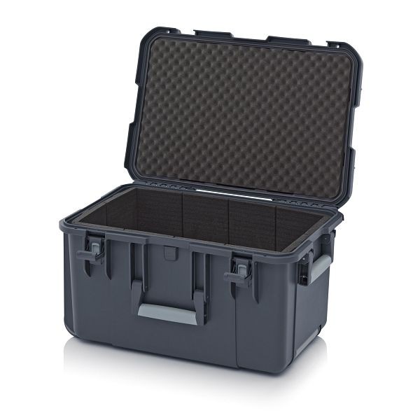 Auer Schutzkoffer Pro Trolley, Anthrazitgrau, ohne Schloss, Rundumpolster, CP 6433 B2-7016