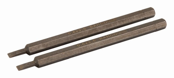 Bahco 2 1/4" Sechskantklingen, 100 mm, Schlitz, 0,5 x 3,0 mm, 8020-2P