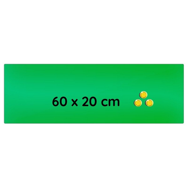 Lüllmann Glas Memoboard, 200 x 600 x 40 mm, grün, 607402