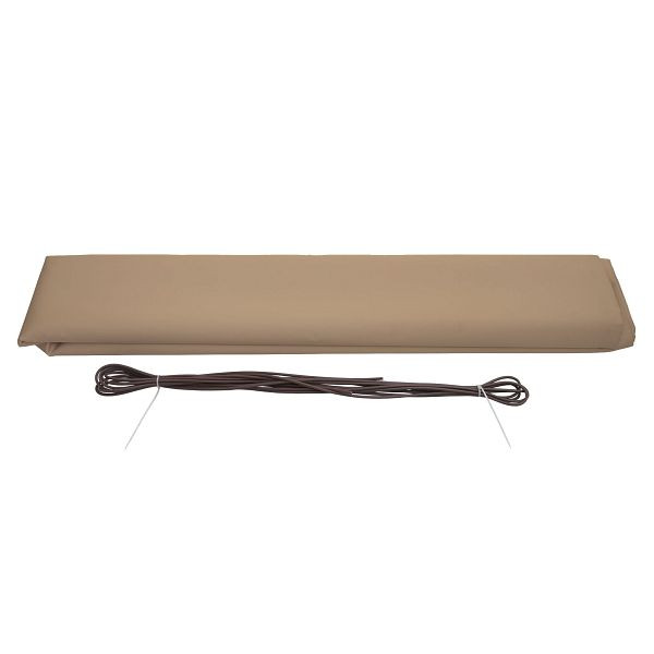 Mendler Ersatz-Bezug für Markise HWC-H27, Vollkassette Ersatzbezug Sonnenschutz 6x3m, Polyester sand, 76555