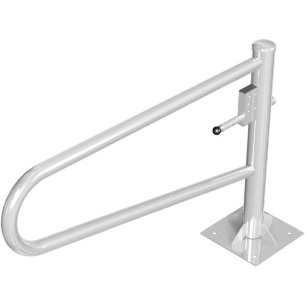 Stein HGS Drehbare Gatterschranke 360°, 1500 mm / ohne Farbe, Profilzylinderschloss verschiedenschließend, zum Aufdübeln mit Bodenplatte 360x360mm, 413.151zp