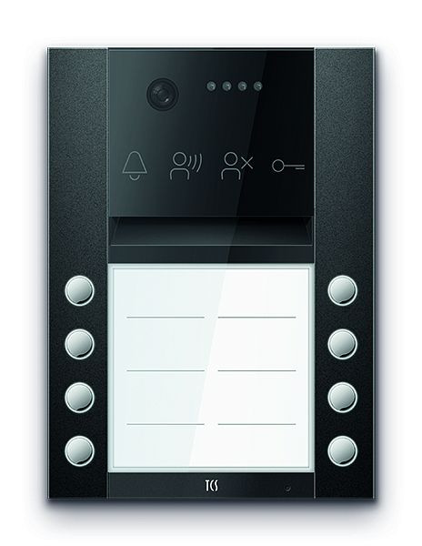 TCS Türkontrollsystem PES PRO IP Video Außenstation 8T 2 Spalten AP RAL7016 anthrazitgrau, AVA410208-0017